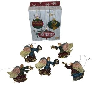 Holiday Angel Ornaments Set